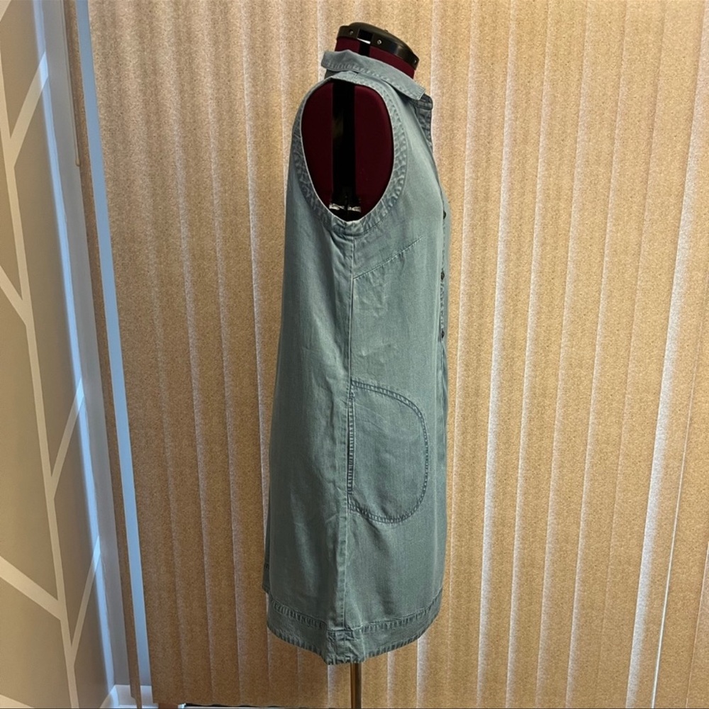 J. Jill Sleeveless Chambray Tunic Dress with pockets - Picture 10 of 10